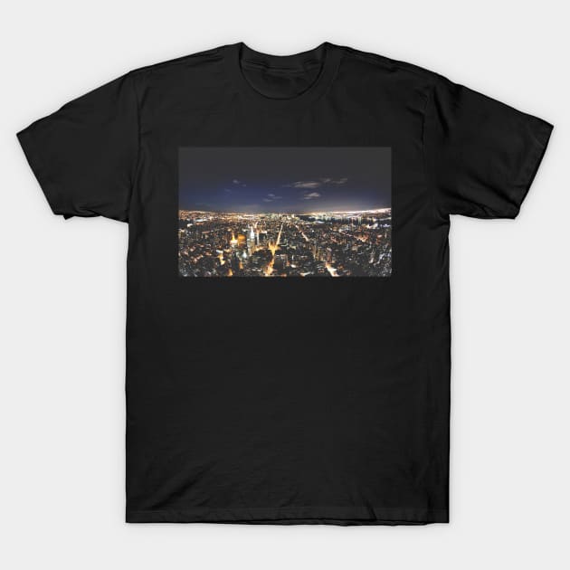 NYC from Empire State Building T-Shirt by shaymurphy